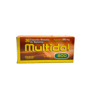 MULTIDOL 800 MG CAPSULA BLANDA GELATINOSA CAJA X 30 UNDS